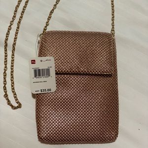 Rose gold beaded purse